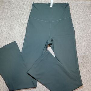 Lululemon Athletica Hunter Green Flare Leggings